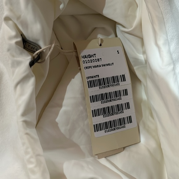 NWT HAIGHT MARIA ONE PIECE CREPE SWIMSUIT SIZE SMALL OFF WHITE Z573 - Picture 6 of 6